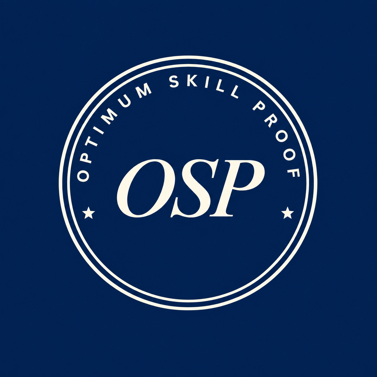 Sello de Optimum Skill Proof